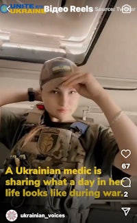 a ukrainian medic is sharing a story about war